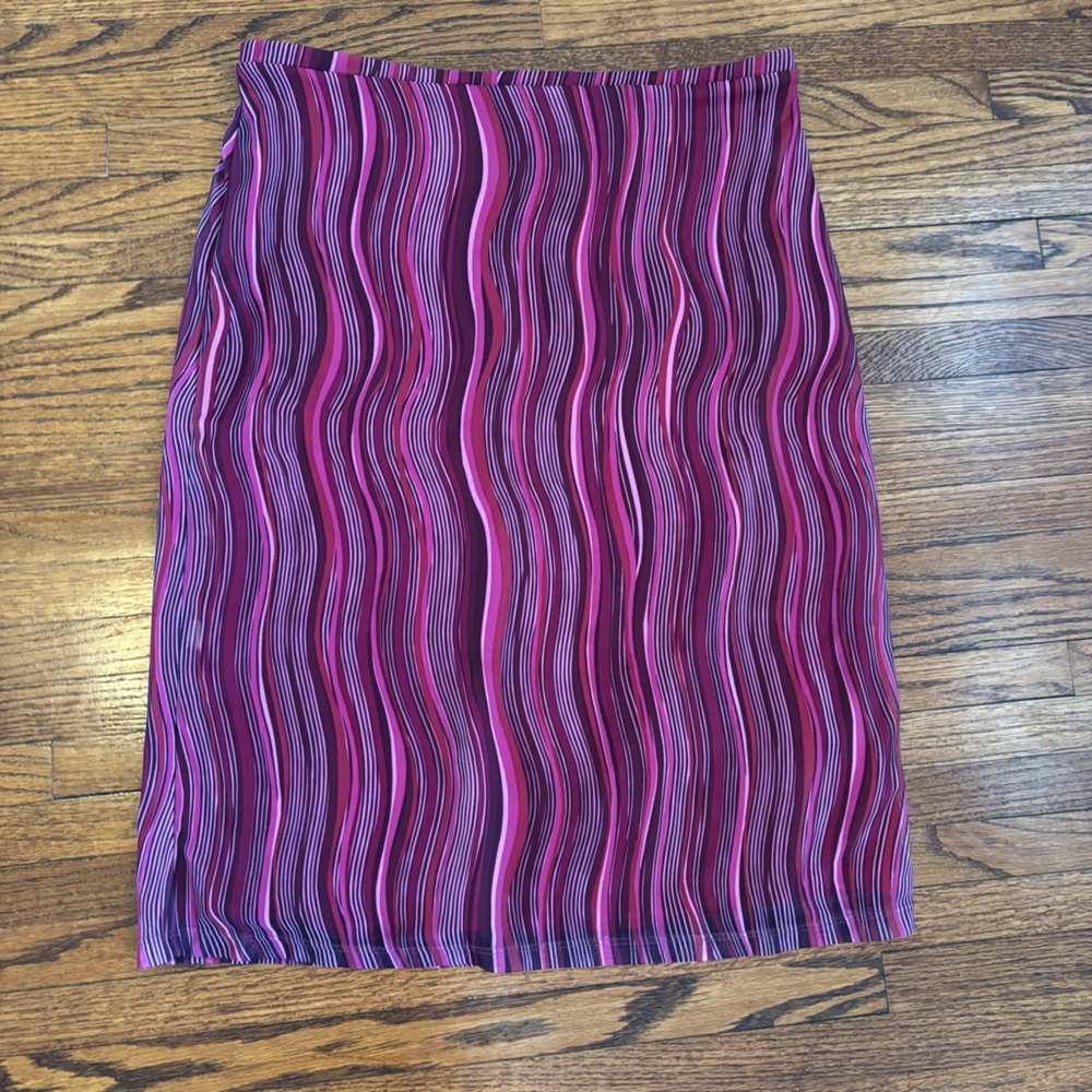 Vintage Y2K Express Striped  Skirt